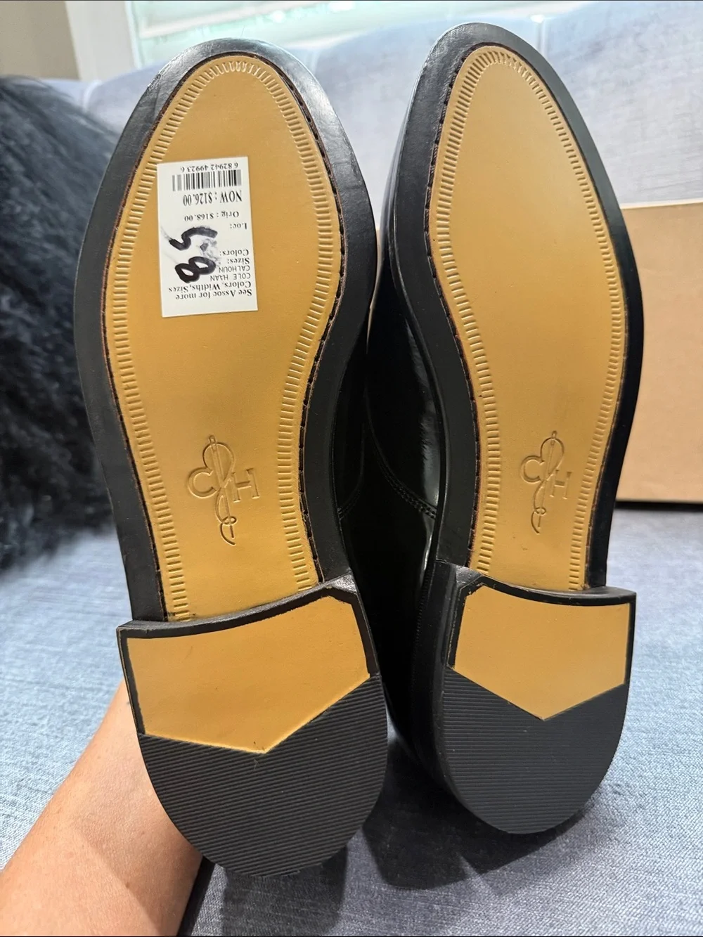 Cole Haan polished black